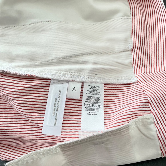 LOFT Wide Leg Crop Pant Pinstripe Side Zipper - Picture 15 of 16